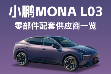 MONA首款全球车型!小鹏MONA L03供应链企业一览 MONA首款全球车型!小鹏MONA L03供应链企业一览