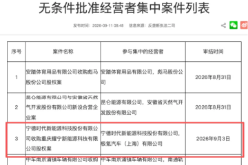 宁德时代收购重庆耀宁新能源 宁德时代收购重庆耀宁新能源